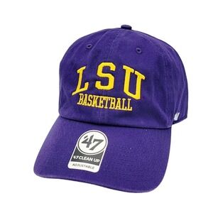 LSU‎ Tigers Basketball '47 Clean Up Spellout Relaxed-Fit Strapback Hat Cap NEW